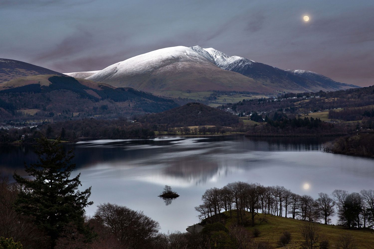 Moonrise over Blencathra - by Martin Lawrence