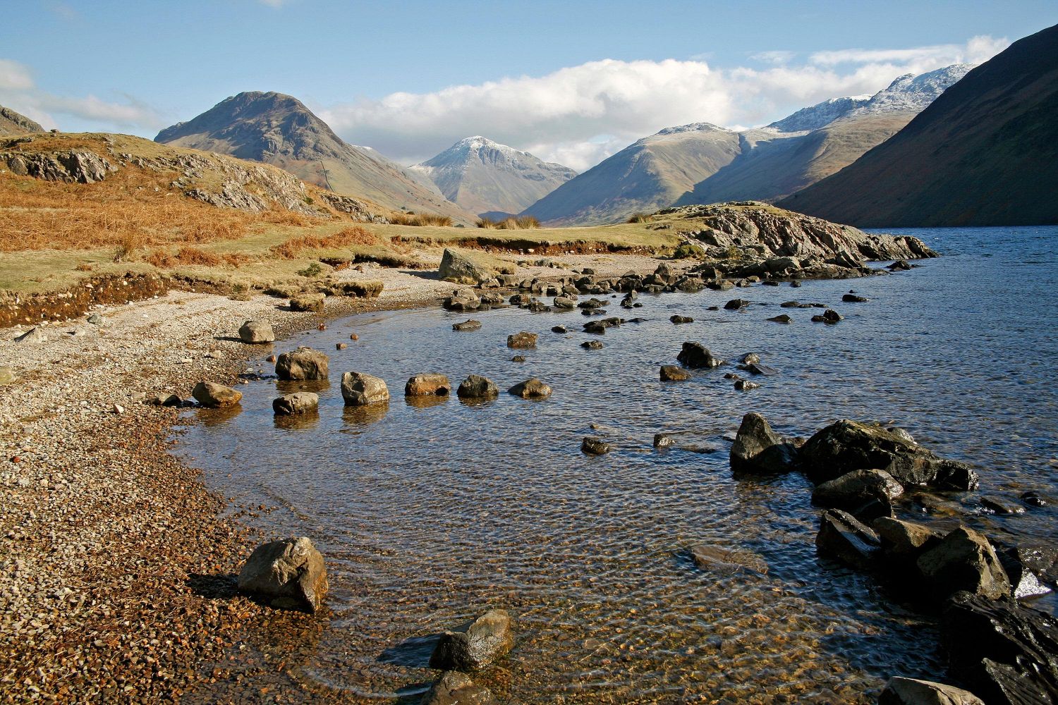 Looking down Wastwater to Wasdale Head