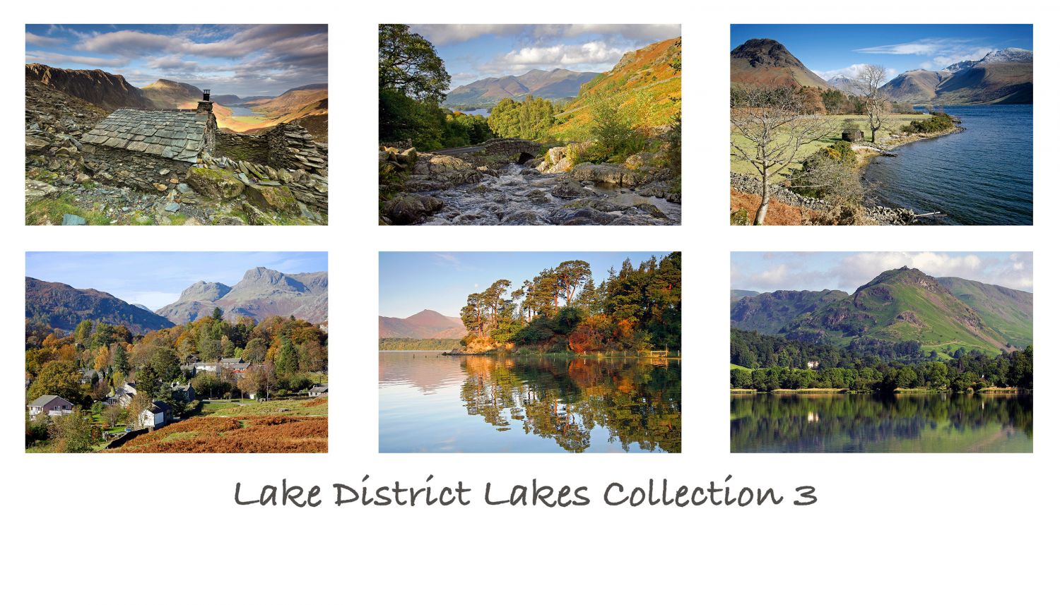 A pack of 6 Lake District Greeting cards featuring stunning images of the beautiful English Lake District. 