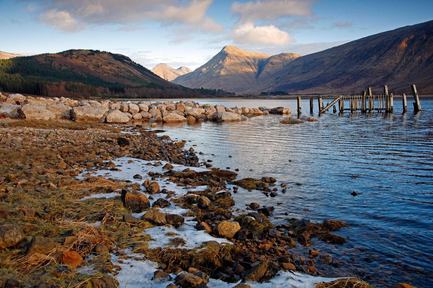 The Old Pier at Loch Etive The Old Pier at Loch Etive