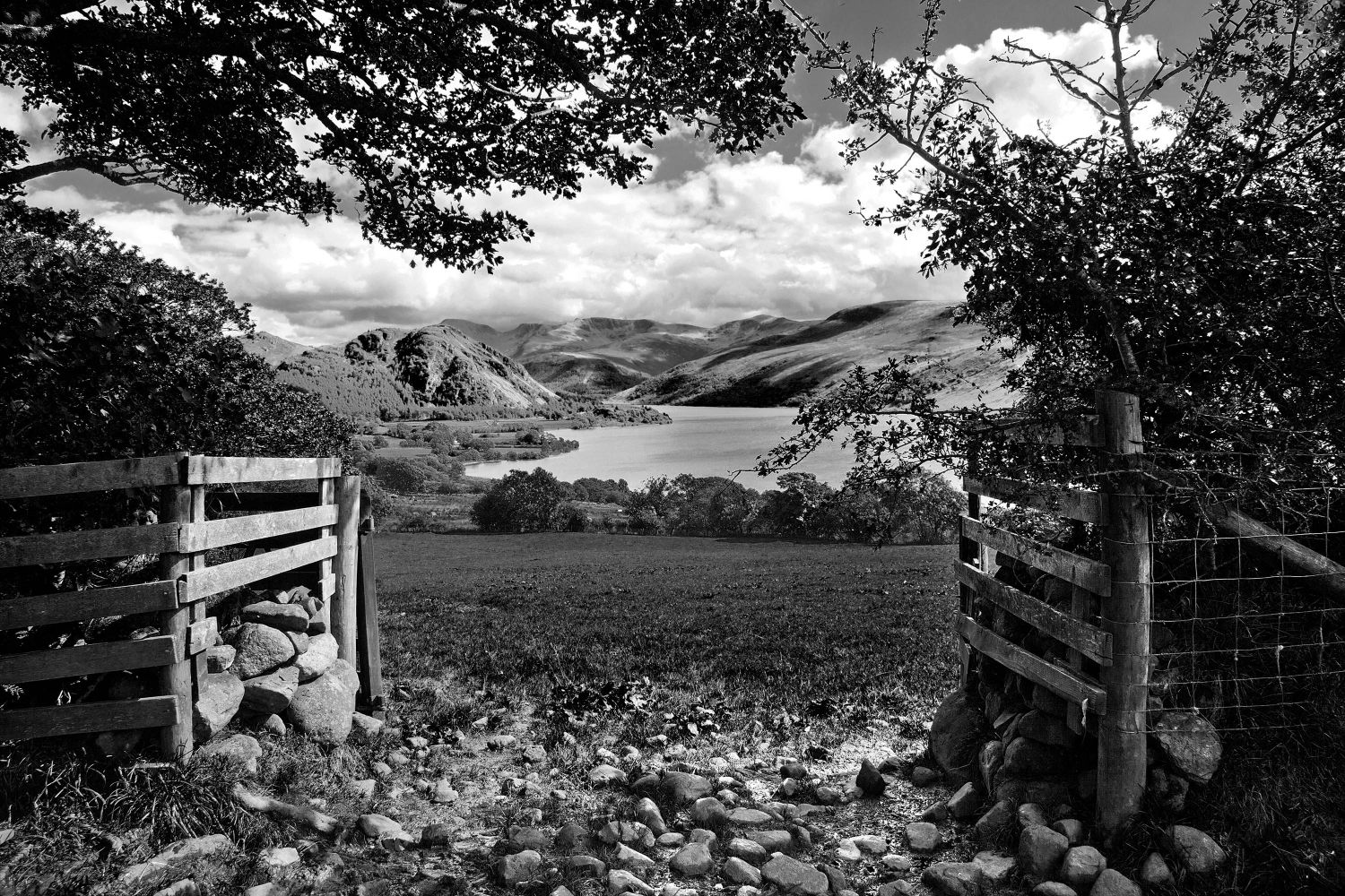 Through the Gates to Ennerdale in Black and White