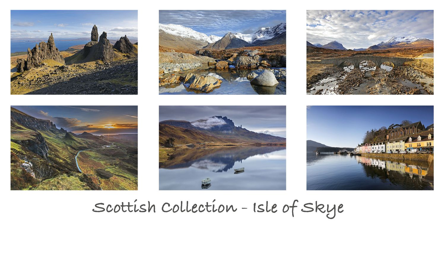 A pack of 6 Scottish Greeting cards featuring stunning images of Scotland’s Isle of Skye 