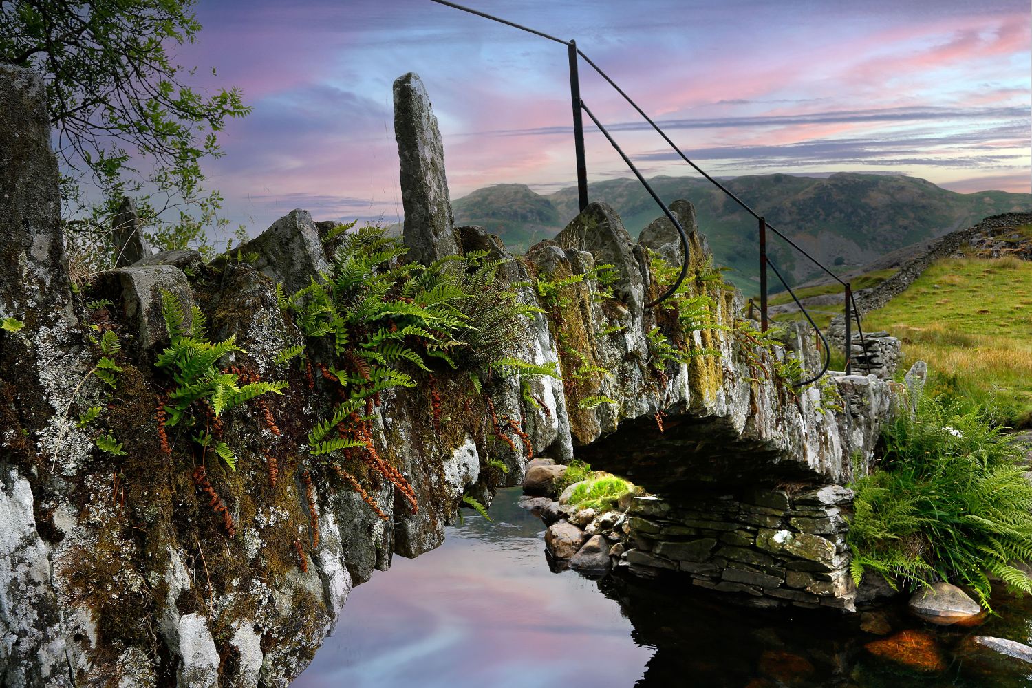 Twilight at Slater Bridge Little Langdale