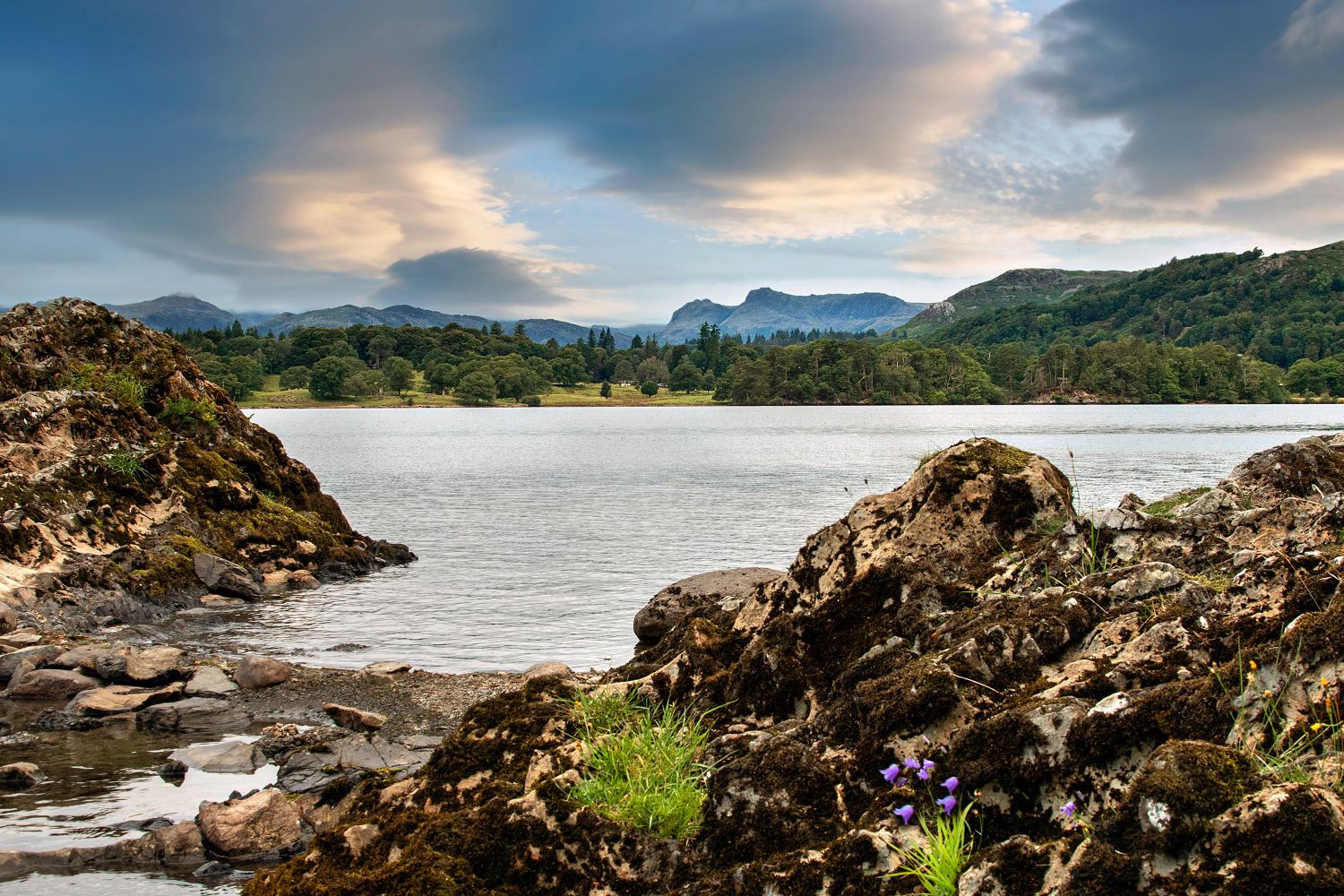 The Langdales from Lake Windermere by Martin Lawrence