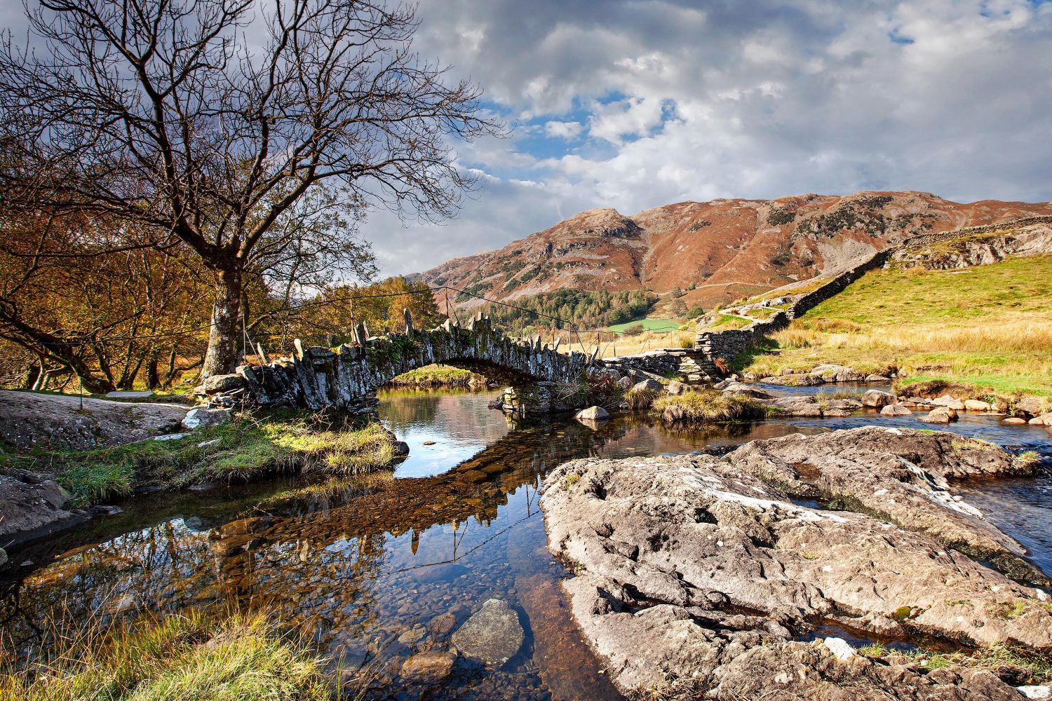 Autumn at Slater Bridge - Little Langdale