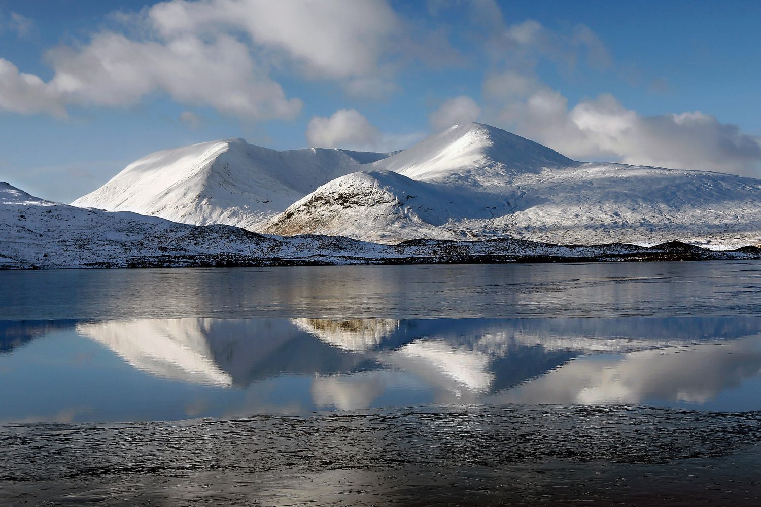 A Gap in the Ice on Lochan na h-Achlaise