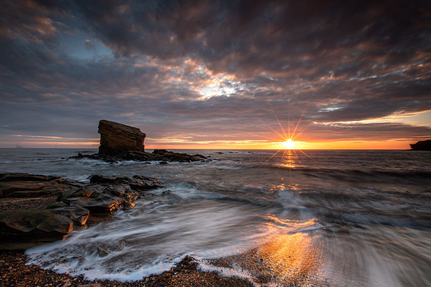 Sunrise over Charlies Garden Northumberland by Martin Lawrence