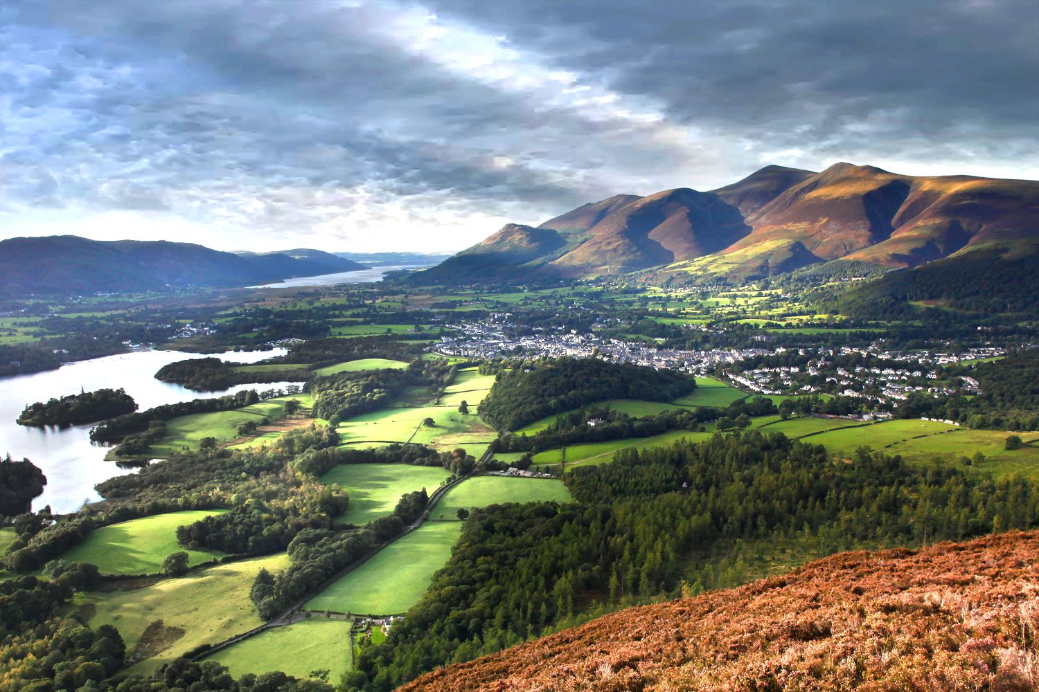 Shadows and Light along the Borrowdale Valley to Skiddaw