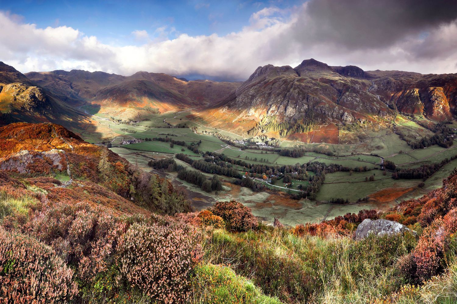 A look down The Langdale Valley by Martin Lawrence