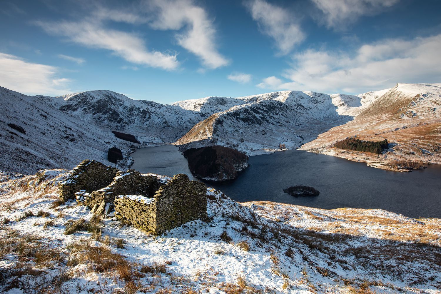Haweswater, High Street and Kidsty Pike from The Old Corpse Road to Swindale by Martin Lawrence