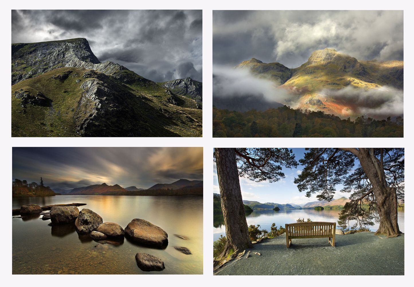Lake District Moods group of four by Martin Lawrence Photography