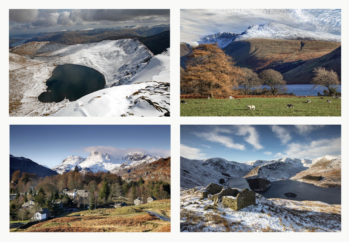 Lake District Winter Group of four by Martin Lawrence Photography