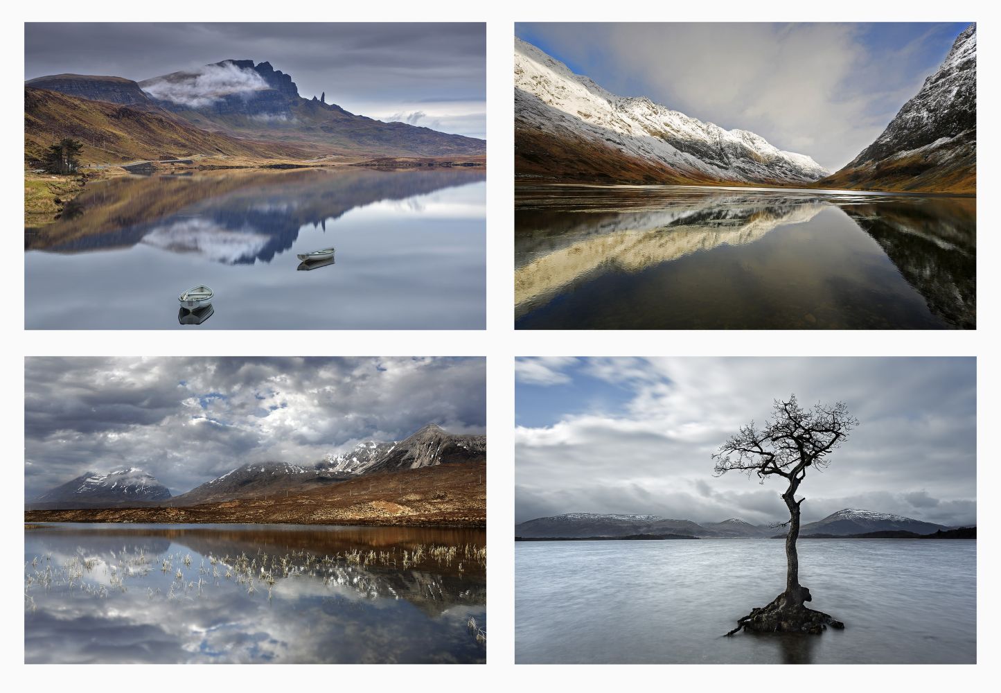 Group of four Scottish Lochs by Martin Lawrence Photography