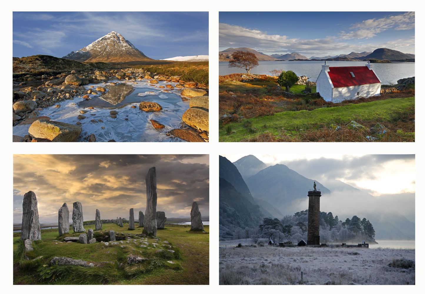 Group of four Scottish Favourite Landscape Locations by Martin Lawrence Photography