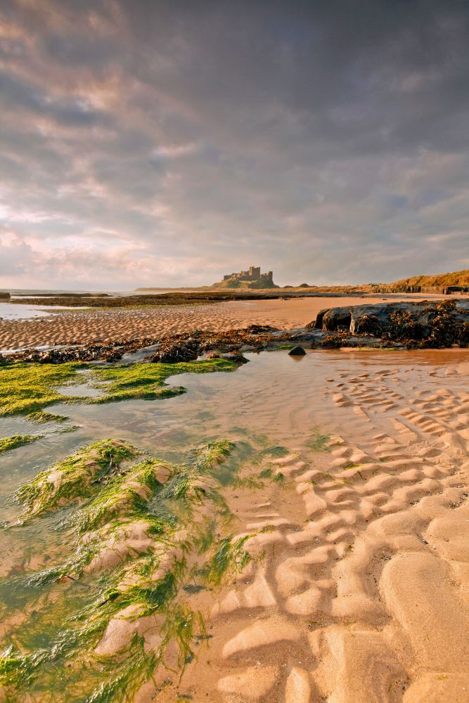 First light on Bamburgh Castle, Northumberland