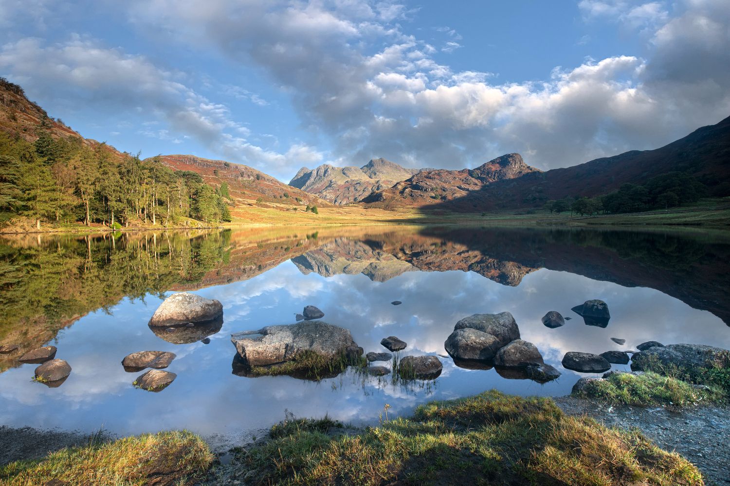 The Langdale Pikes and Blea Tarn by Martin Lawrence Photography
