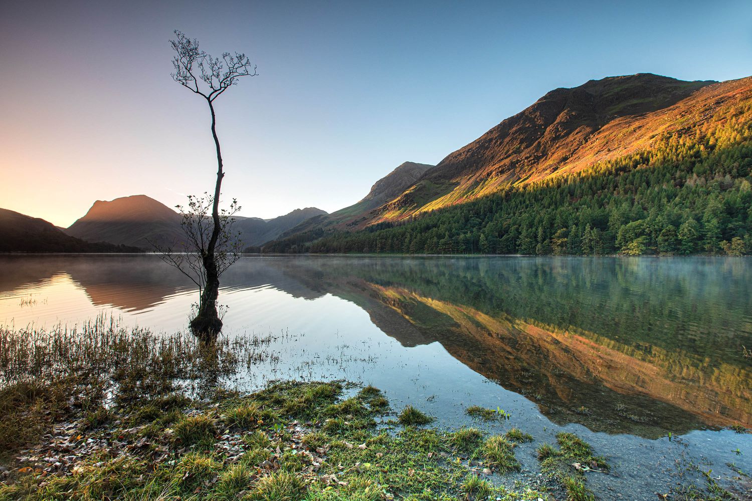 Autumns early light at Buttermere by Martin Lawrence Photography
