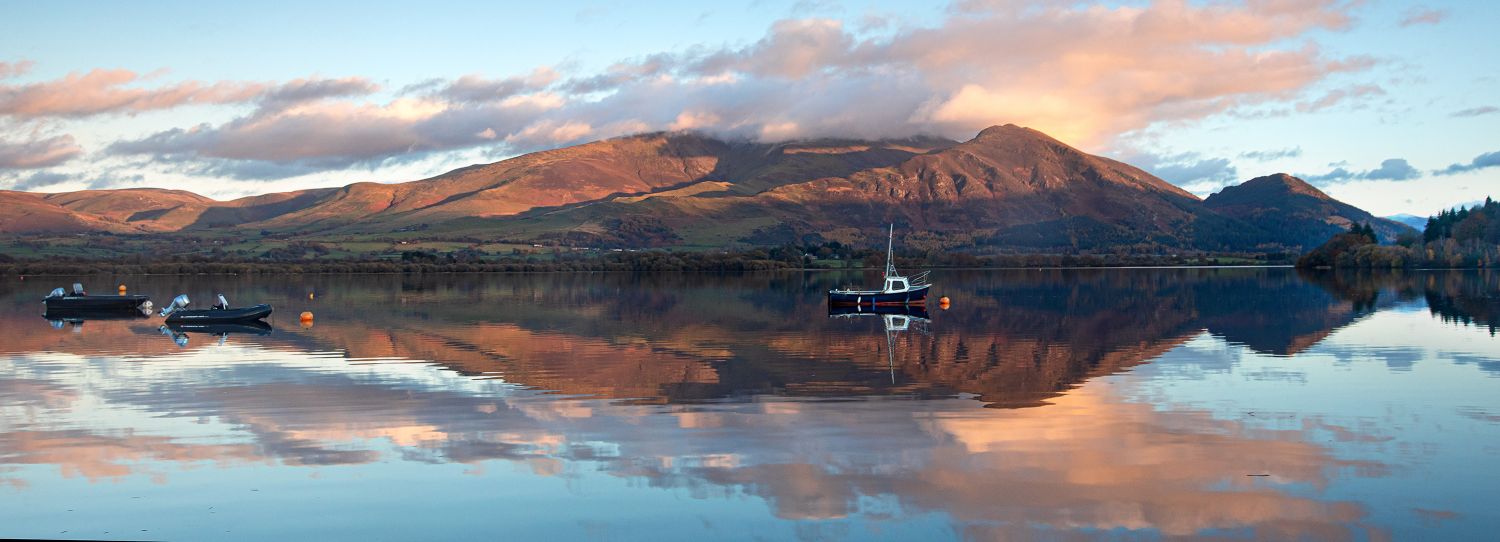 Skiddaw Ullock Pike and Dodd across Bassenthwaite by Martin Lawrence Photography