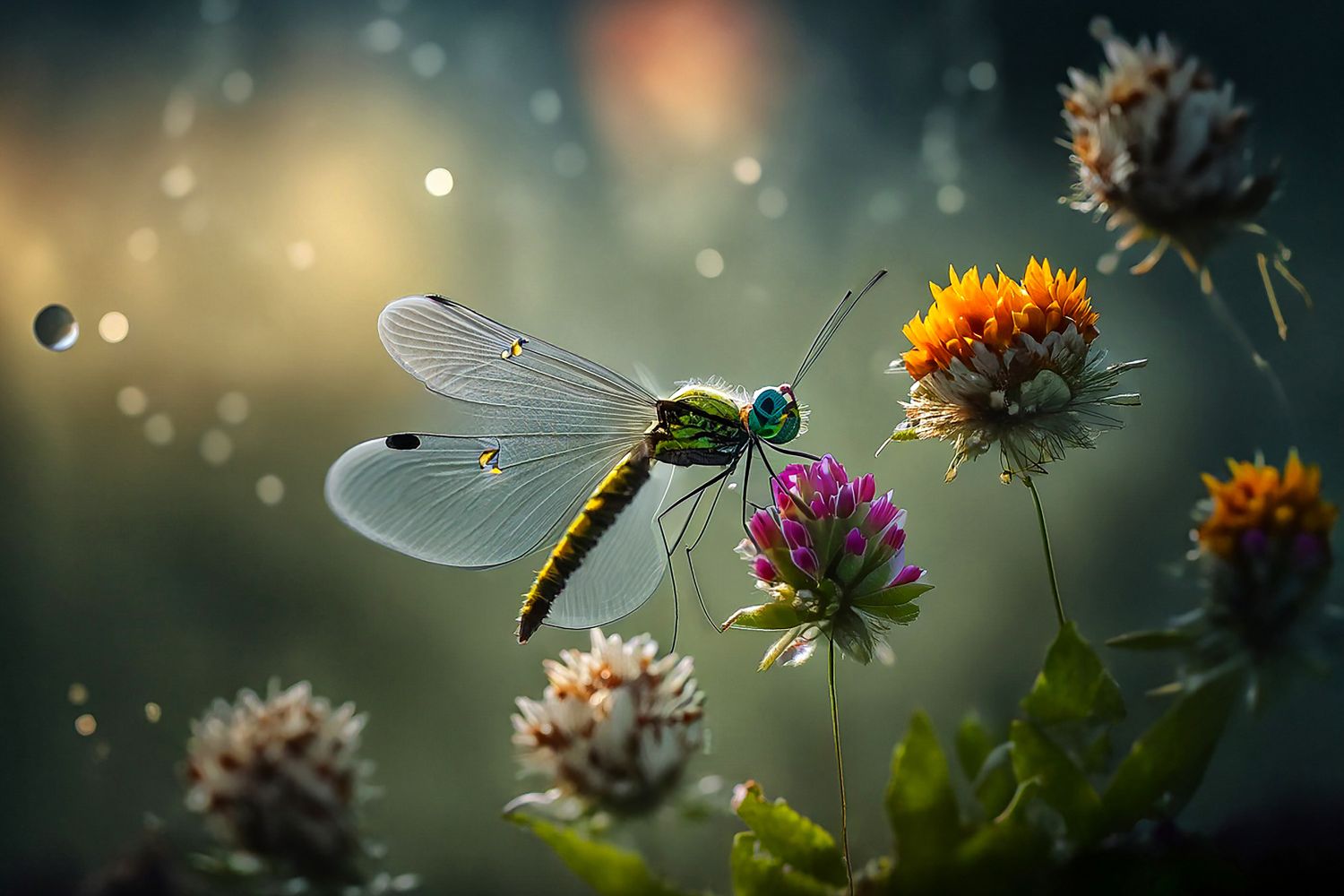 Small Dragon Fly by Martin Lawrence Photography