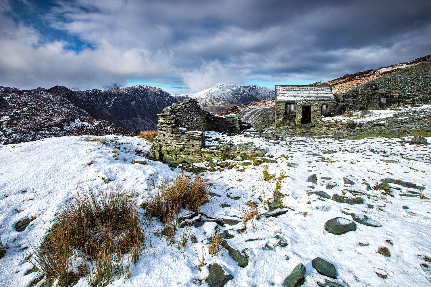 High Stile, Haystacks and Dubbs Hut from the ascent of Haystacks by Martin Lawrence Photography