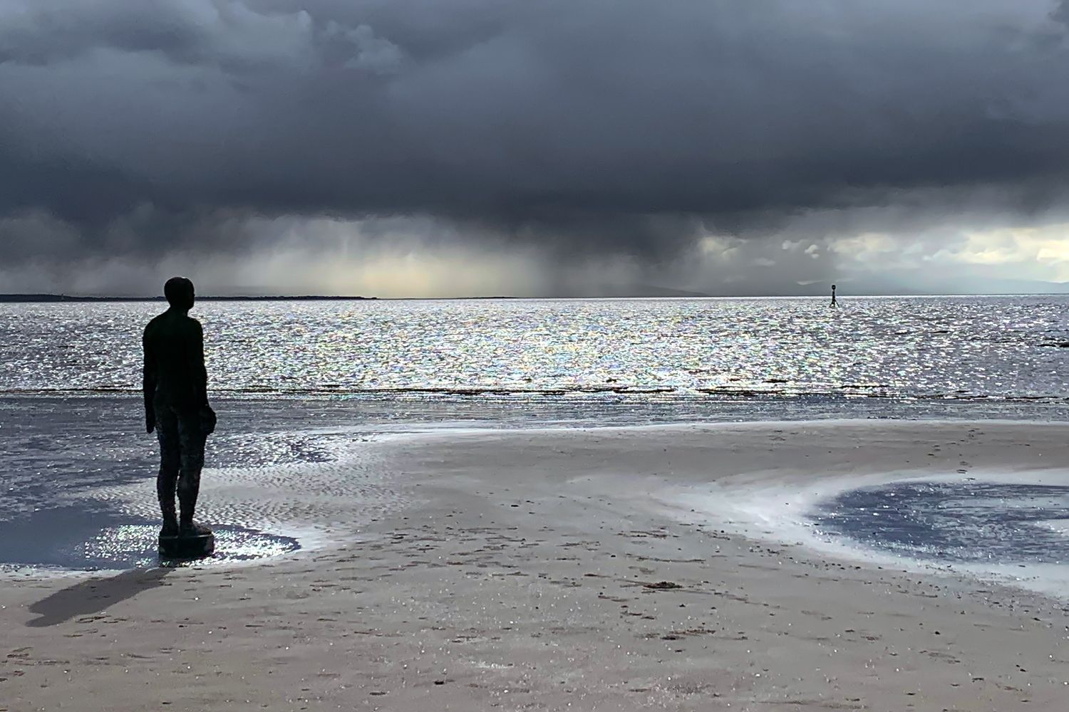 Another Place at Crosby Beach bt Martin Lawrence Photography