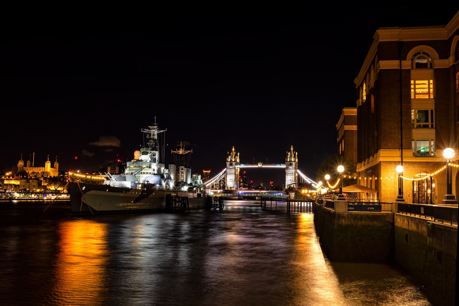 The Tower The Bridge and HMS Belfast by Martin Lawrence Photography