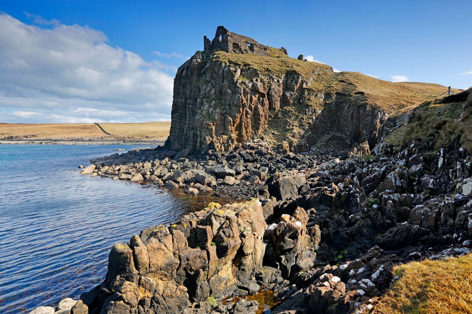 Duntulm Castle at the north end of the Trotternish Peninsula