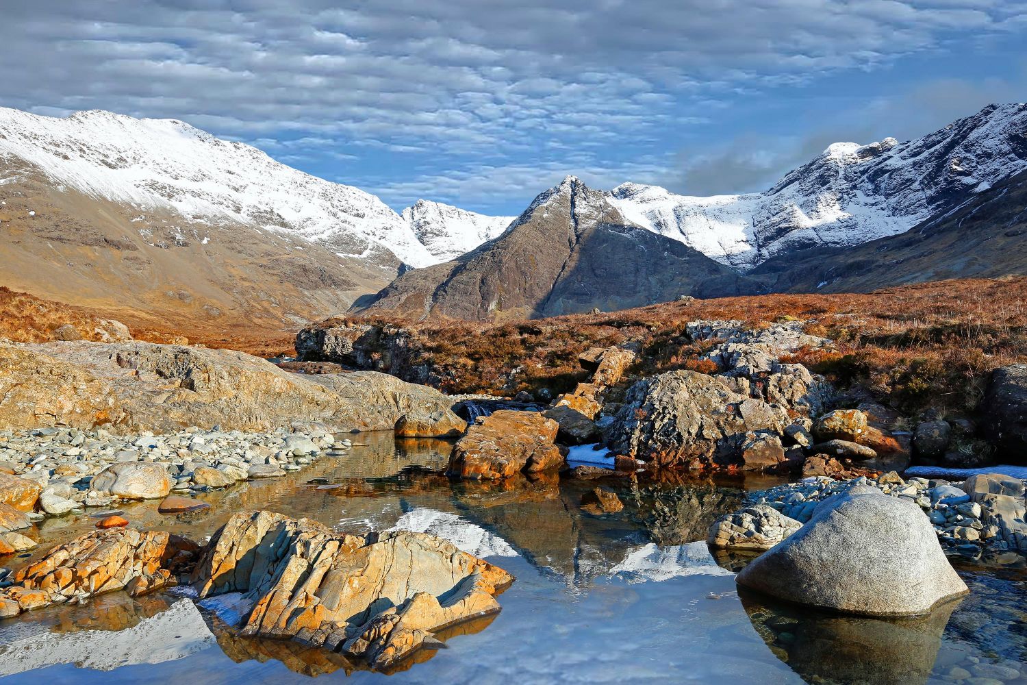 Fairy Pools at Coire na Creiche in Glen Brittle