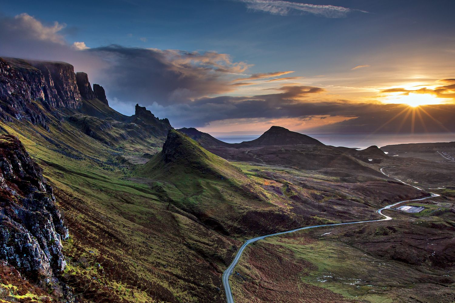 Sunrise over The Quiraing along the Trotternish Peninsula