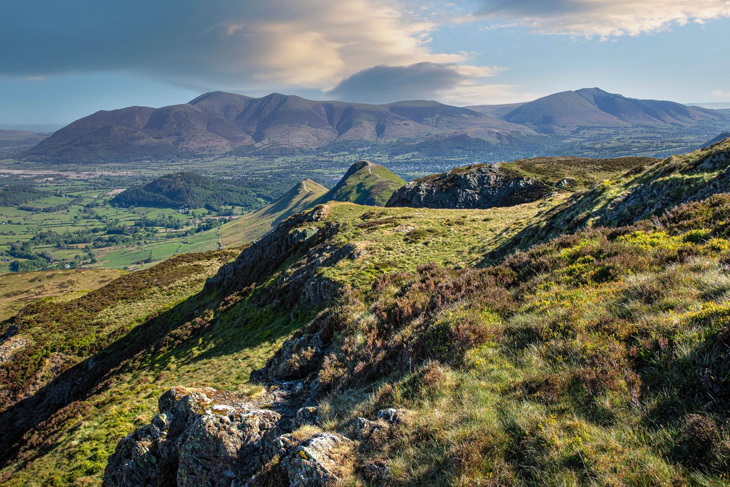 Across Catbells to Skiddaw and Blencathra by Martin Lawrence Photography