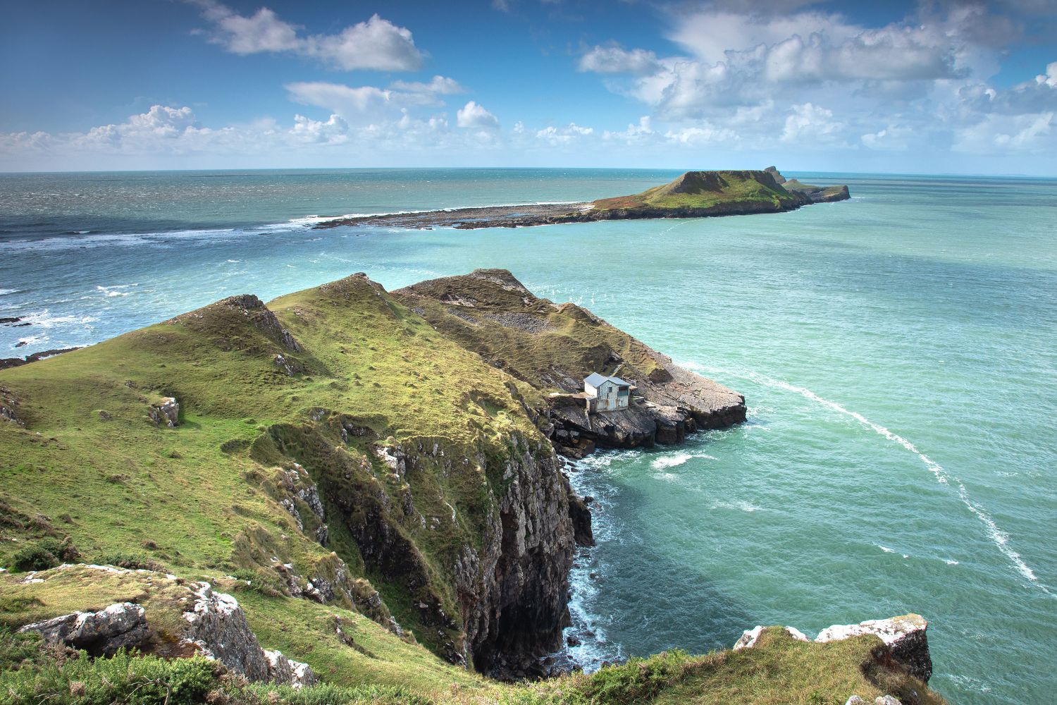 Kitchen Corner at Worms Head on the Gower Peninsula by Martin Lawrence Photography