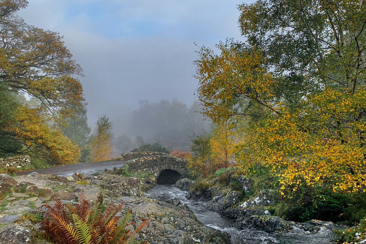 Mist surrounds Ashness Bridge by Martin Lawrence Photography Mist surrounds Ashness Bridge by Martin Lawrence Photography