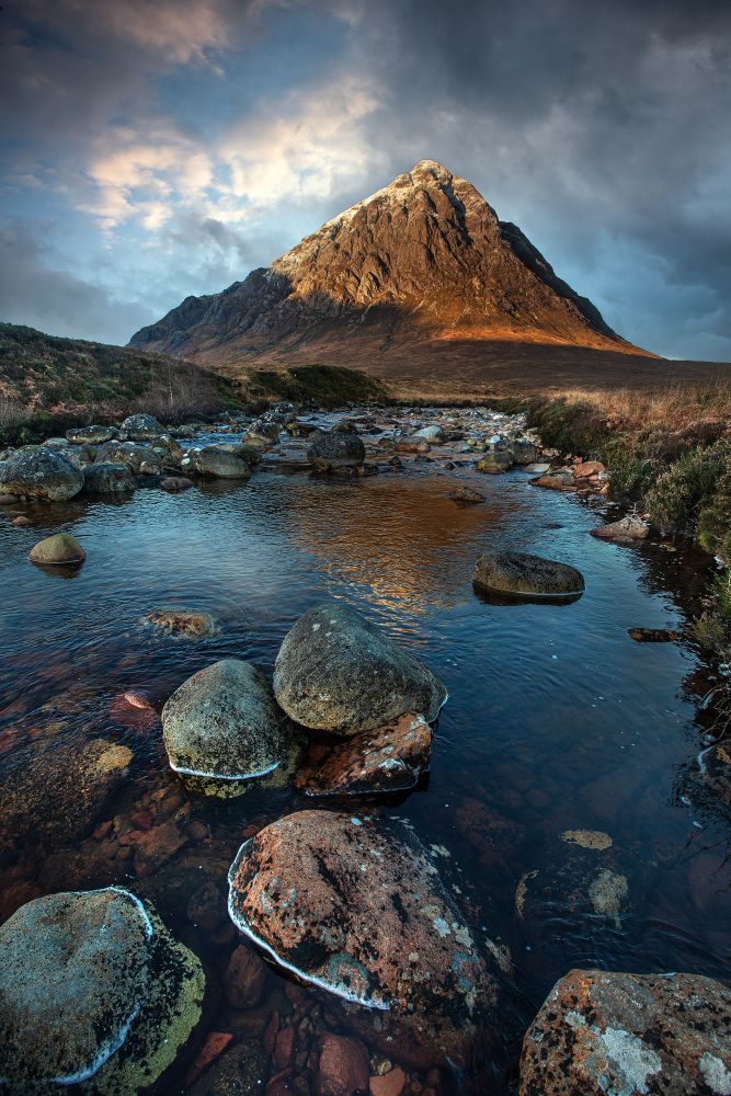 Early Winter Snow on Buachaille Etive Mor by Martin Lawrence Photography