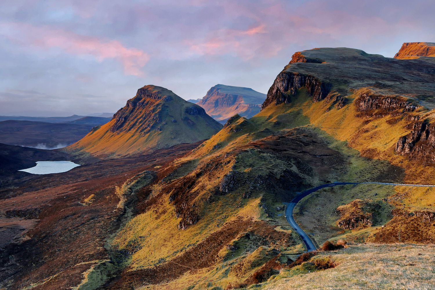 Trotternish Ridge from The Quiraing above the Uig to Staffin road