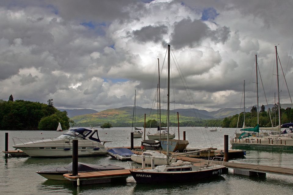 Approaching storm over Bowness Bay Marina & Windermere