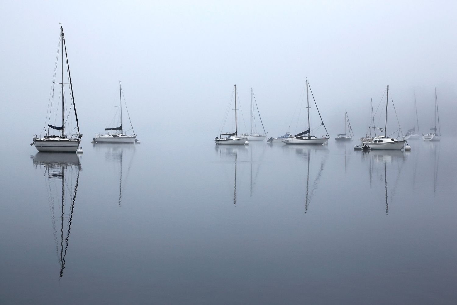 Morning mists over Windermere