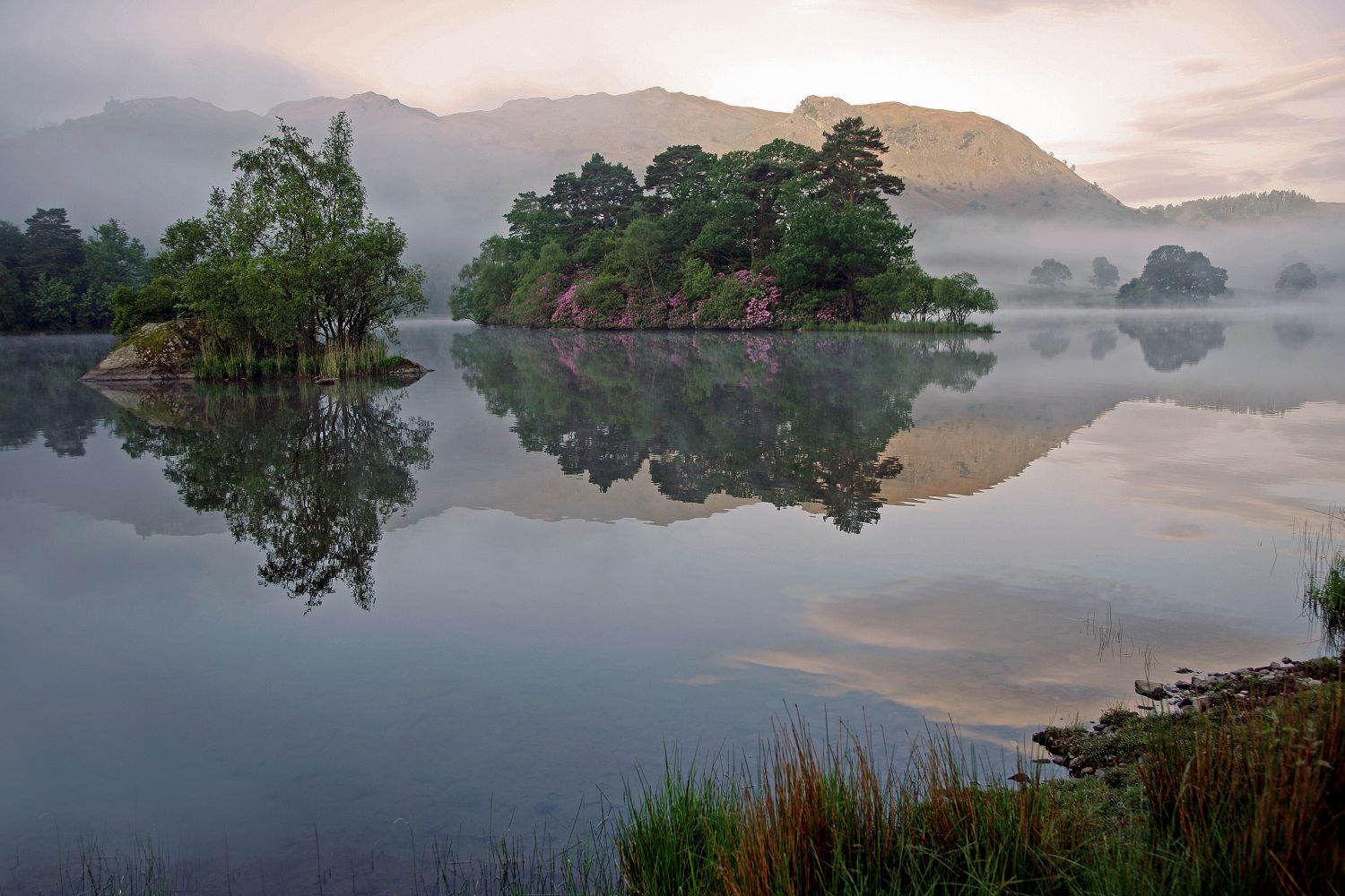 Dawn mist at Rydal Water