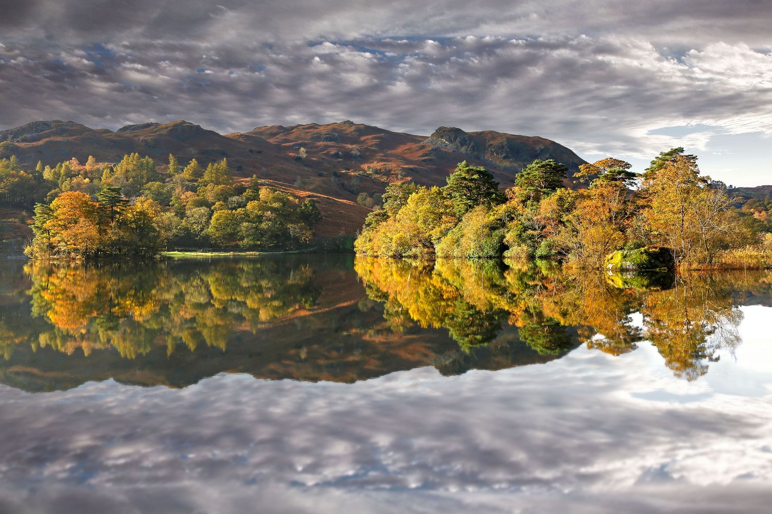 Autumns Early light on Rydal Water by Martin Lawrence