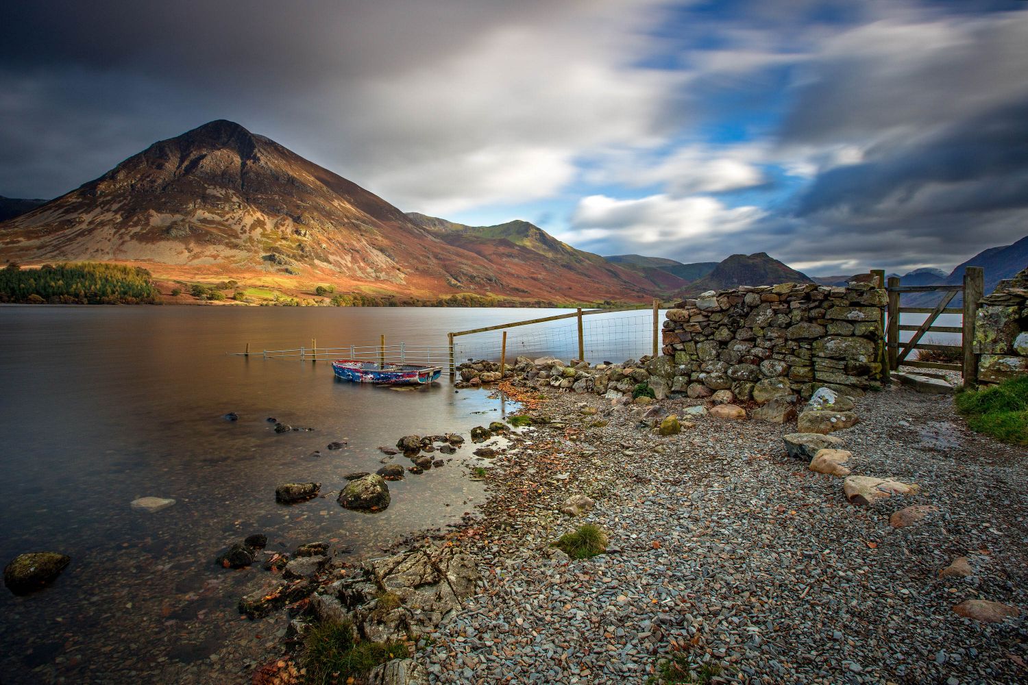 Last light over Crummock Water and Rannerdale Knotts