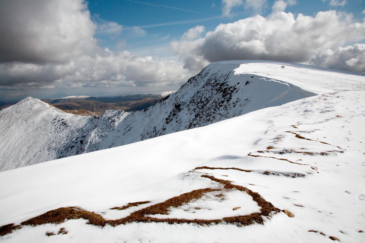 Almost there on the footpath to Helvellyn