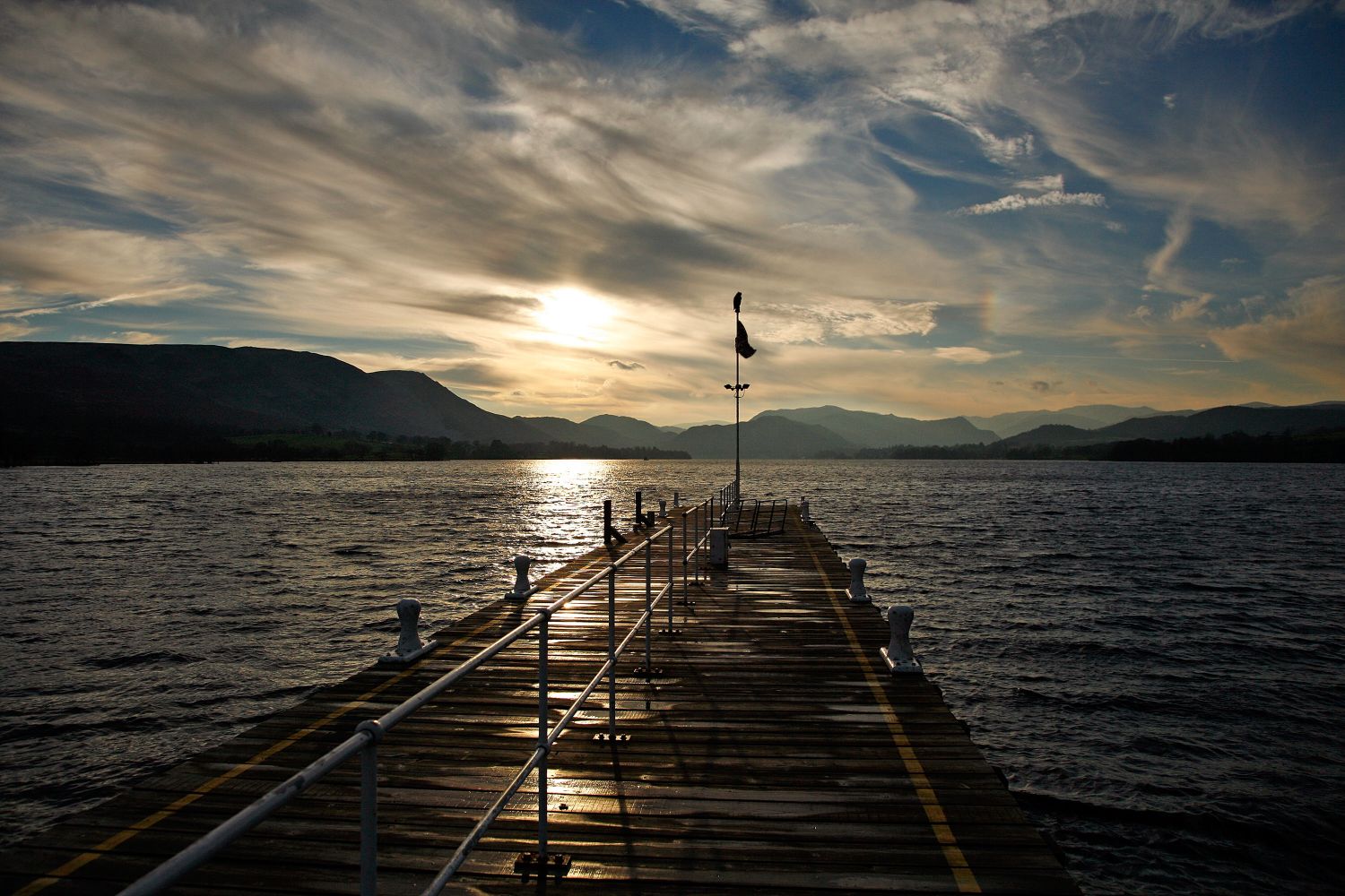 Sunset at Pooley Bridge, Ullswater