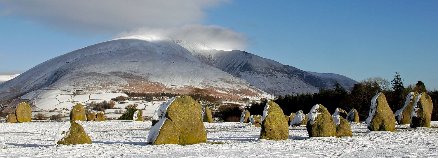 Boxing Day snow at Castlerigg Stone Circle