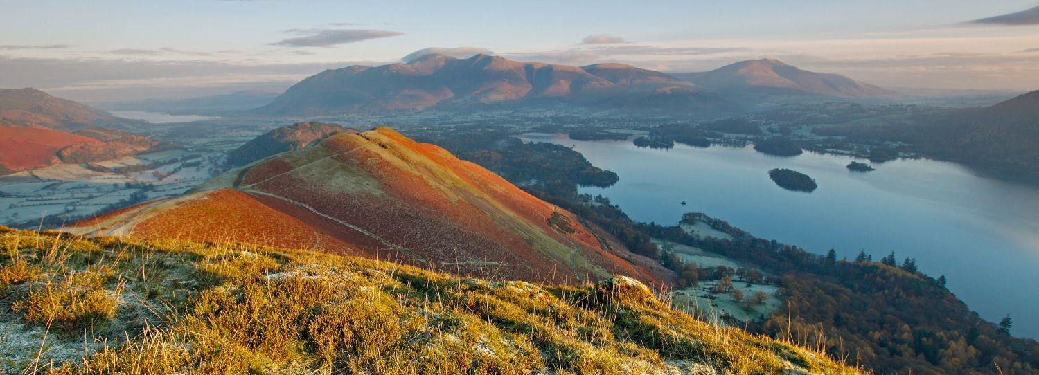 Catbells bathed in early morning light 