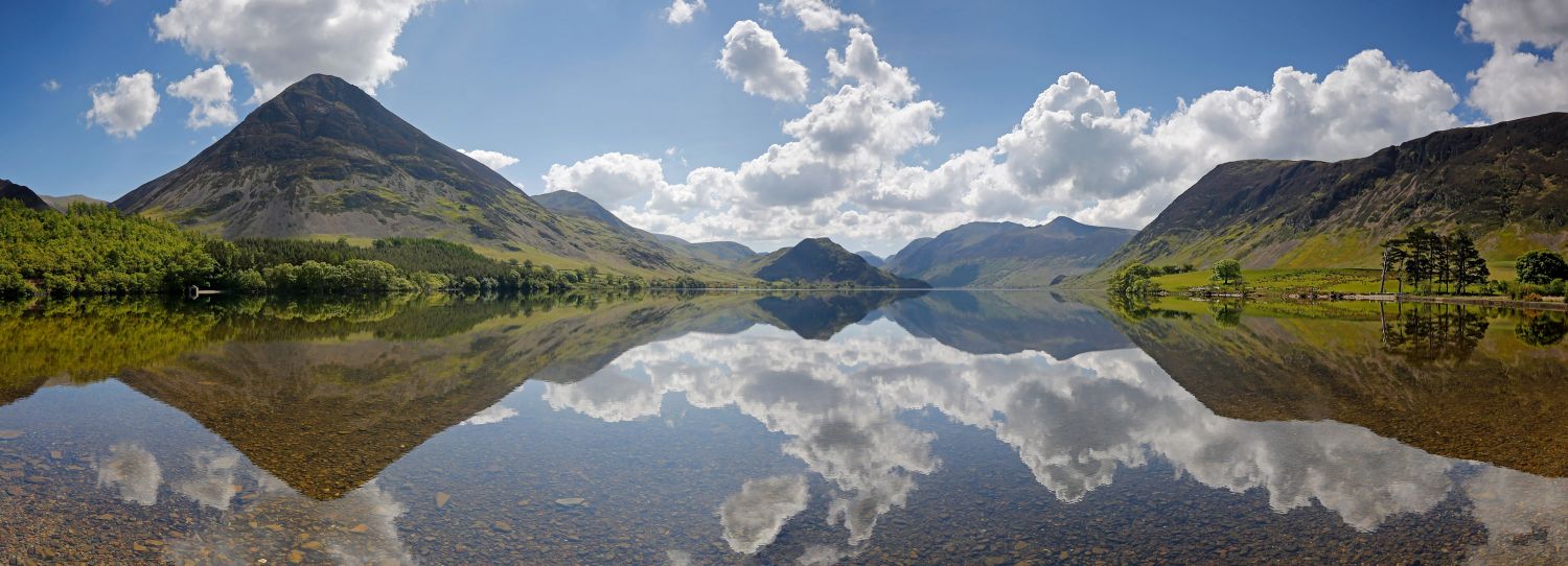 Cloud reflections at Crummock Water