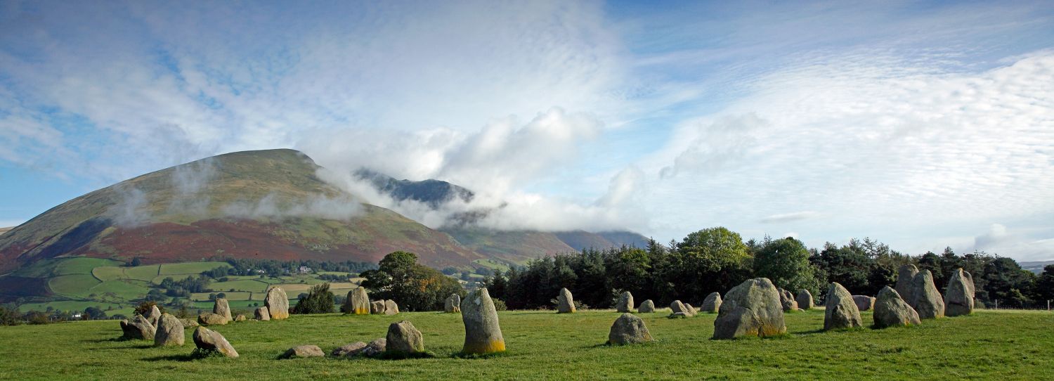 Clouds on Blencathra from Castlerigg Stone Circle