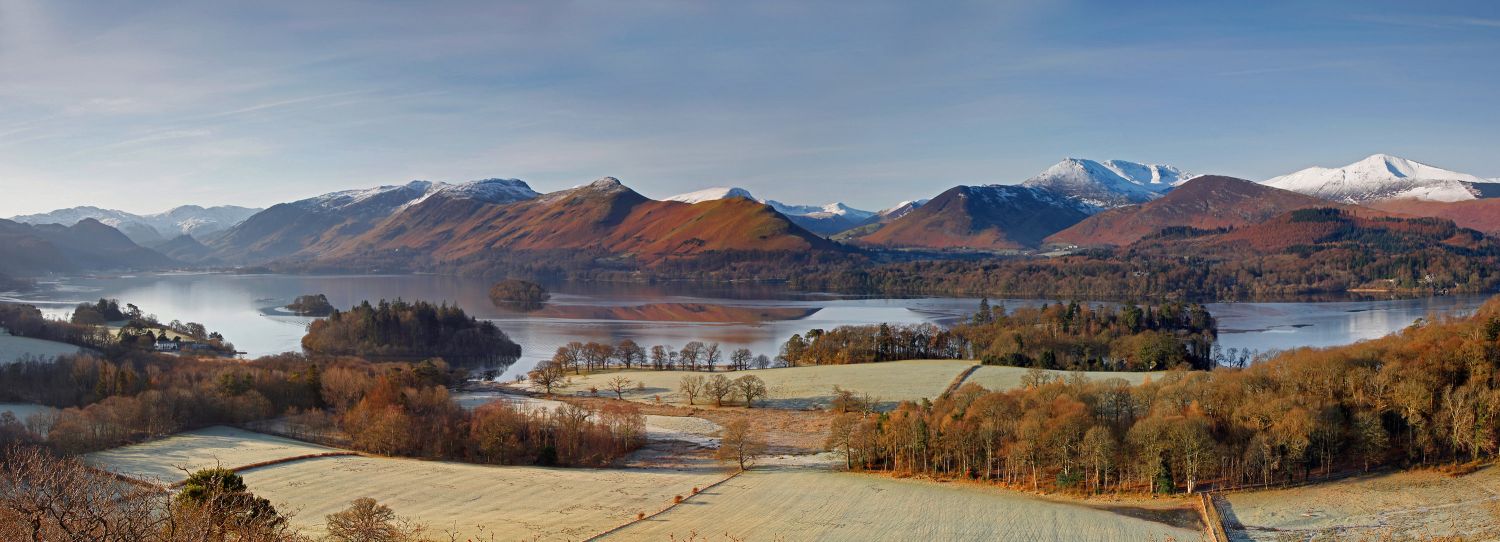 Derwentwater from Castlehead in winter