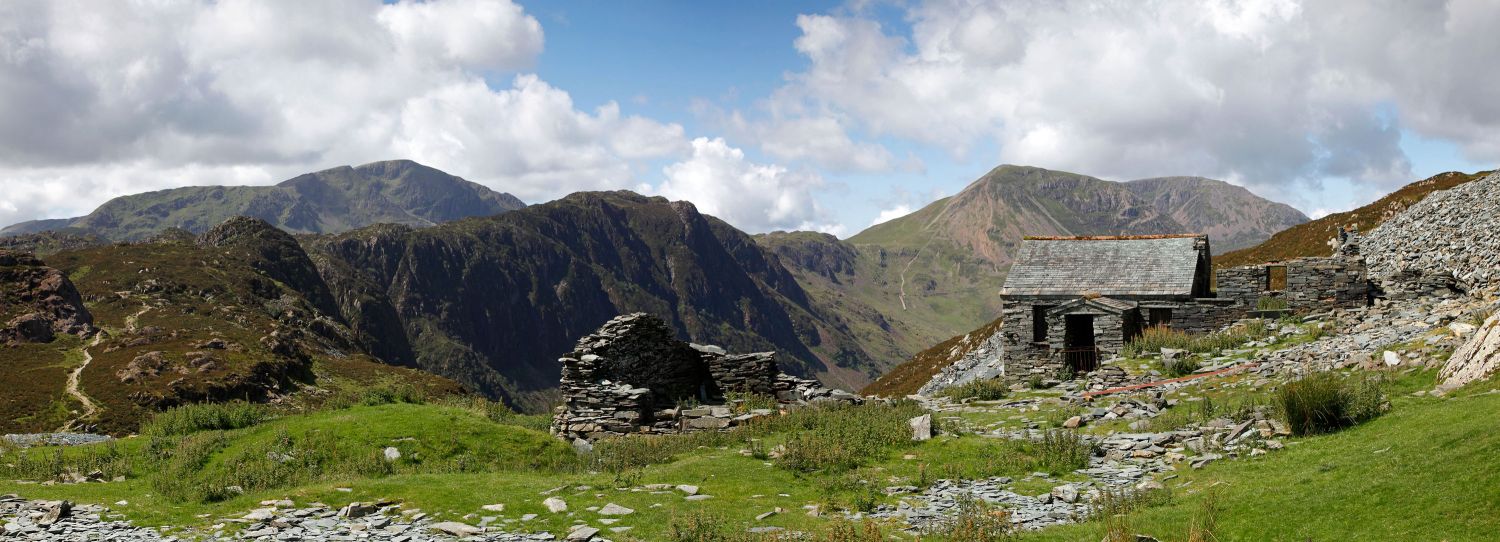 Haystacks panorama and Dubs Hut, Buttermere