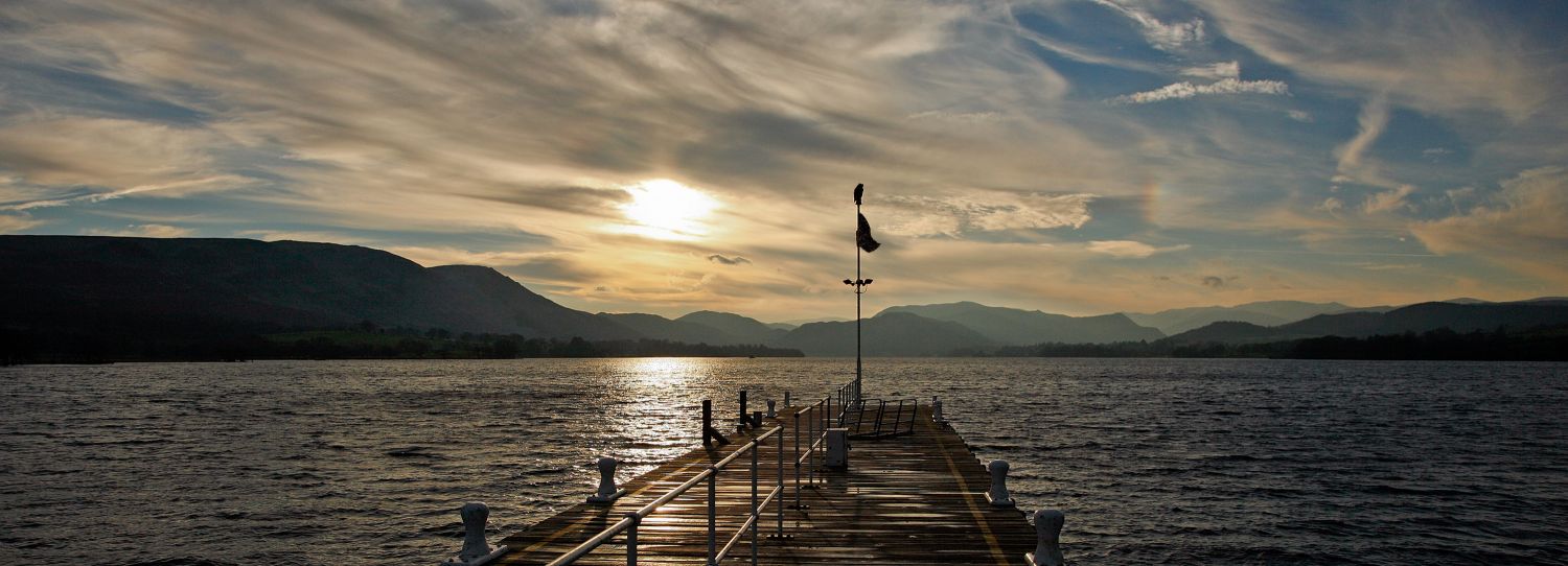 Sunset at Pooley Bridge Jetty, Ullswater