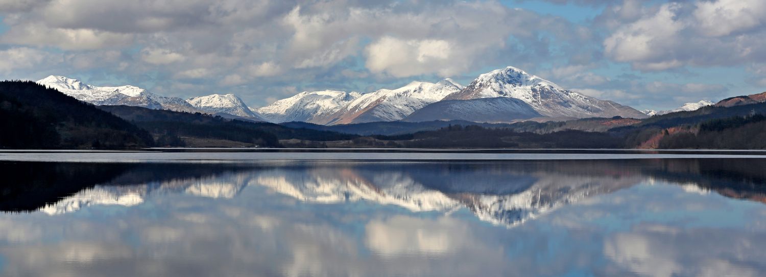 Cloud formations over Loch Garry