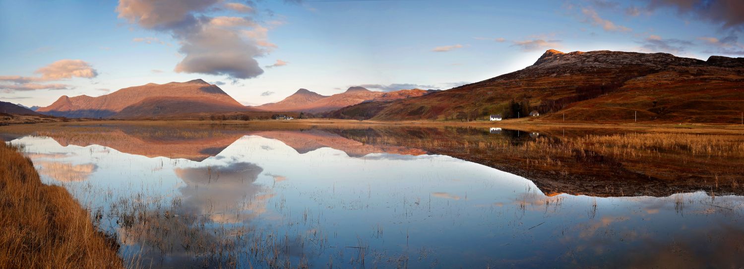 Reflections of Beinn Damh in Loch Coultrie